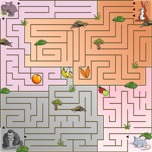 Animal Maze Placemat