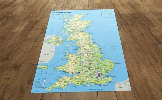 This detailed map of the United Kingdom is suitable for use with programmable floor robots such as Bee-Bots. It features a 15 cm grid overlay with place names and can be used on the floor individually or as a group in the classroom. 120 x 180 cm A Bee-Bot is a small programmable robot which introduces children to the concept of teaching directional language and creating simple programs. Children can develop, test, debug and retest sequences of code to reach their aims.