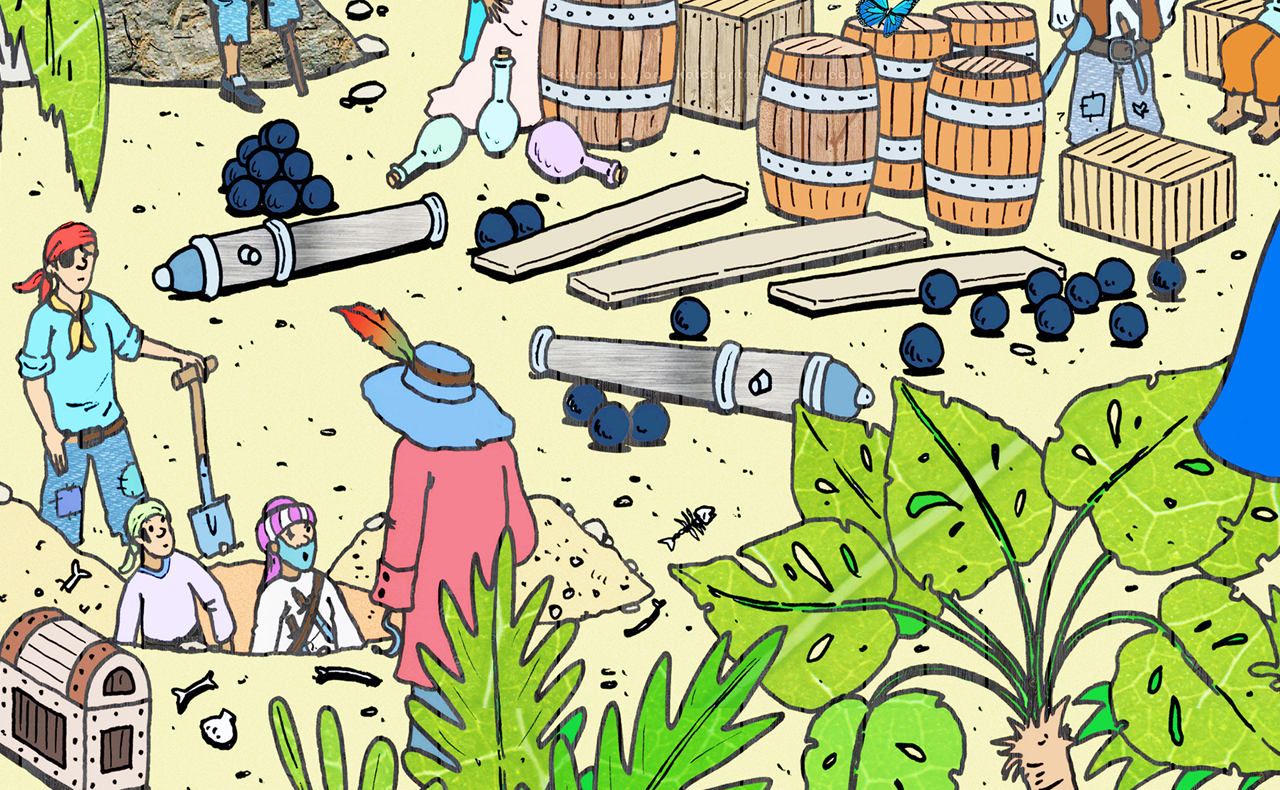 Pirate Theme Backdrop