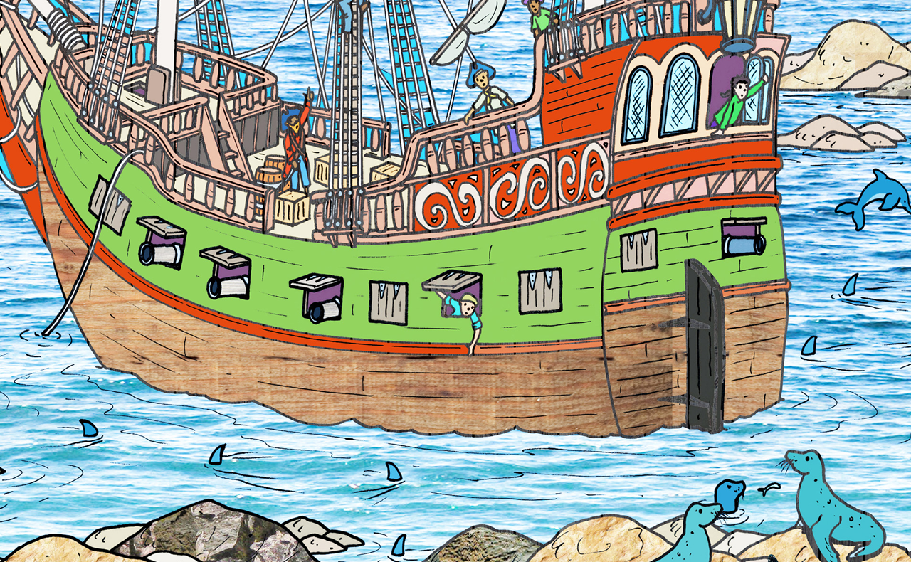 Pirate Theme Backdrop
