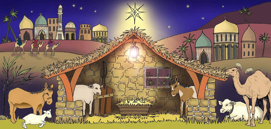 Modern Nativity Backdrop