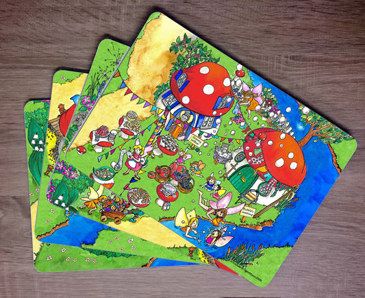 Erinsdale Set Of Four Personalised Placemats