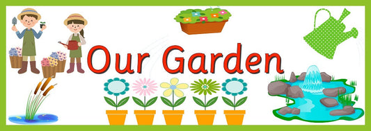 Designed for outdoor play areas, the Our Garden banner is made of heavy duty weatherproof vinyl and comes with brass eyelets so it can be easily hung outside. Useful to designate play areas in preschool, nurseries and primary school playgrounds.