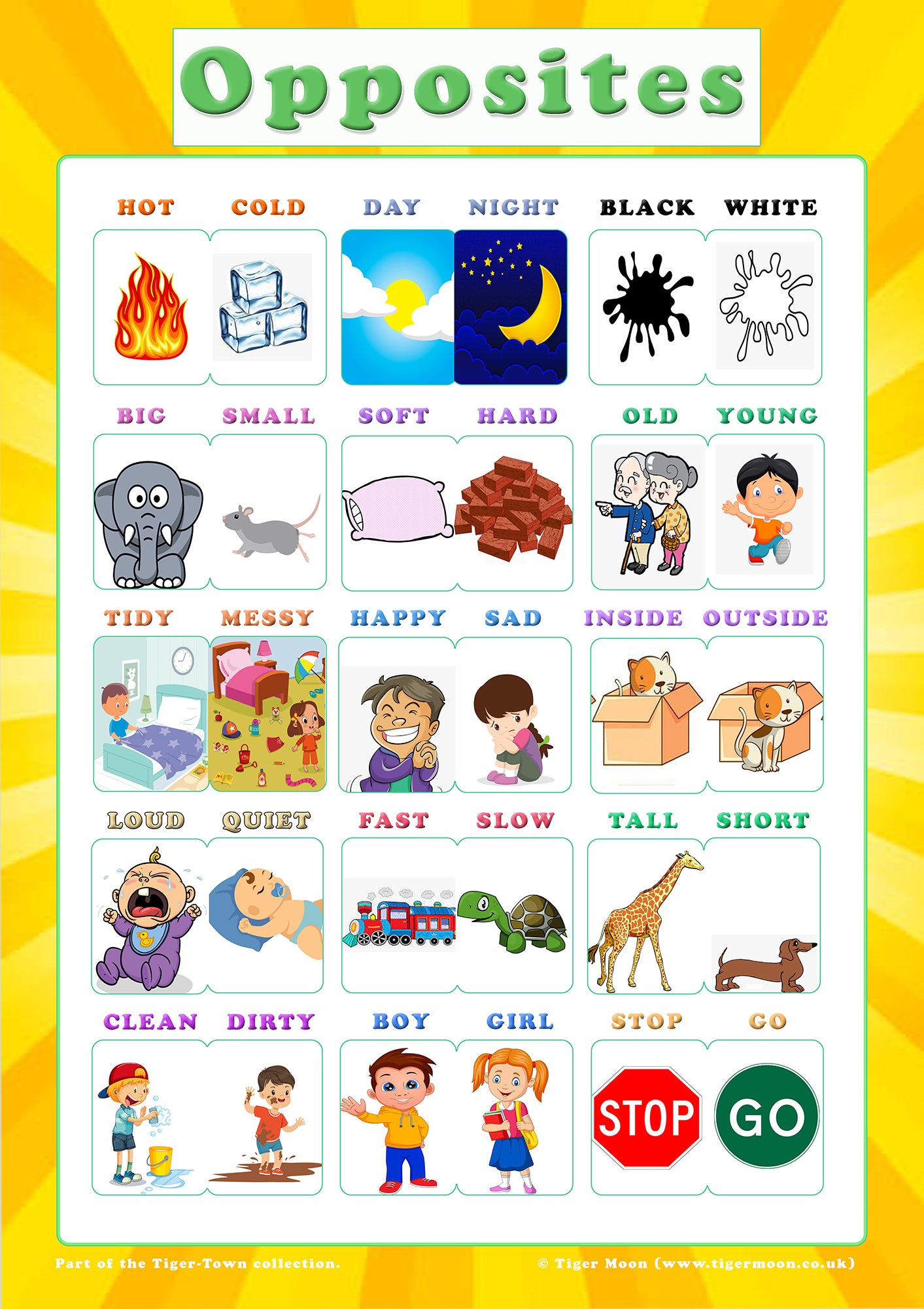 Opposites poster - A2