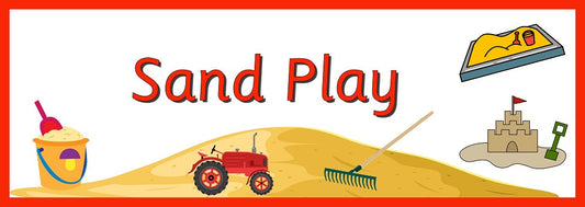 Designed for outdoor play areas, the Sand Play banner is made of heavy duty weatherproof vinyl and comes with brass eyelets so it can be easily hung outside. Useful to designate play areas in preschool, nurseries and primary school playgrounds. Available in 2 sizes.