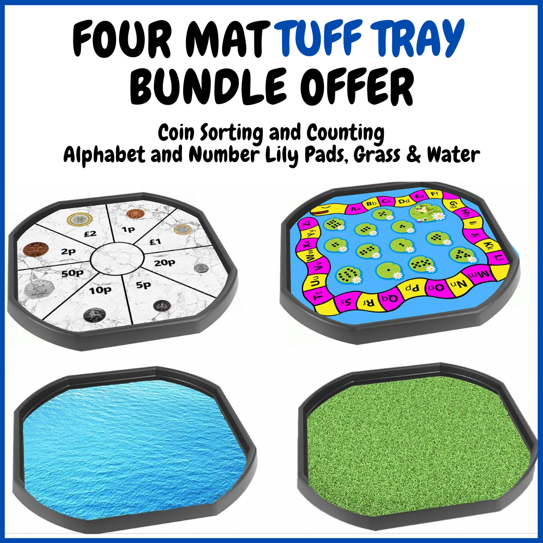 Four Mat - Learn and Play Bundle for Tuff Trays - Mats Only