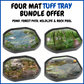 Four Mat Bundle For Tuff Tray - Pond, Forest Path, Wildlife and Rock Pool - Mats only