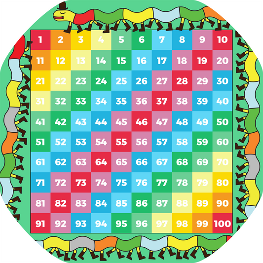 Tuff Tray Mat 1-100 Number Grid