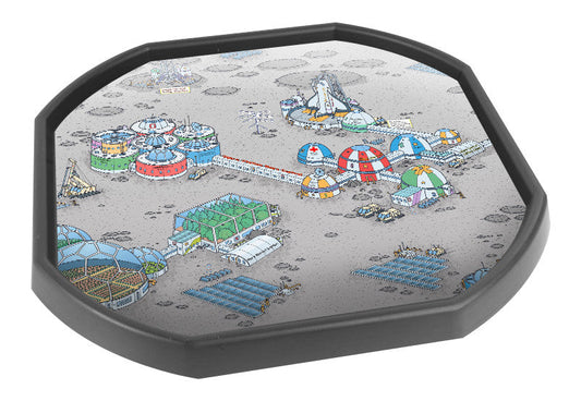 The Space Station mat is ideal for use with a Tuff Tray. Imagine what life might be like for an astronaut on the moon! Add your own space themed toys for individual or group play. Designed to fit in the Tuff Tray or the Tuff Spot.