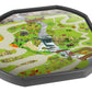 The Lost World Dinosaur mat is ideal for use with a Tuff Tray. Spot and name the dinosaurs and add your own dinosaur toys for more fun! Drive a Jeep around to check they're all okay - or to make a quick get away!  Printed onto a high quality, durable vinyl material.  86cm x 86cm (approx )  Designed to fit in the Tuff Tray or the Tuff Spot.