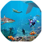 The Under Water World mat is ideal for use with a Tuff Tray. Spot and name the sealife and add your own water and aquatic toys for more fun! Dive among the coral reef with the fish. Ideal for imaginative and messy play for individuals and small groups. Designed to fit in the Tuff Tray or the Tuff Spot.