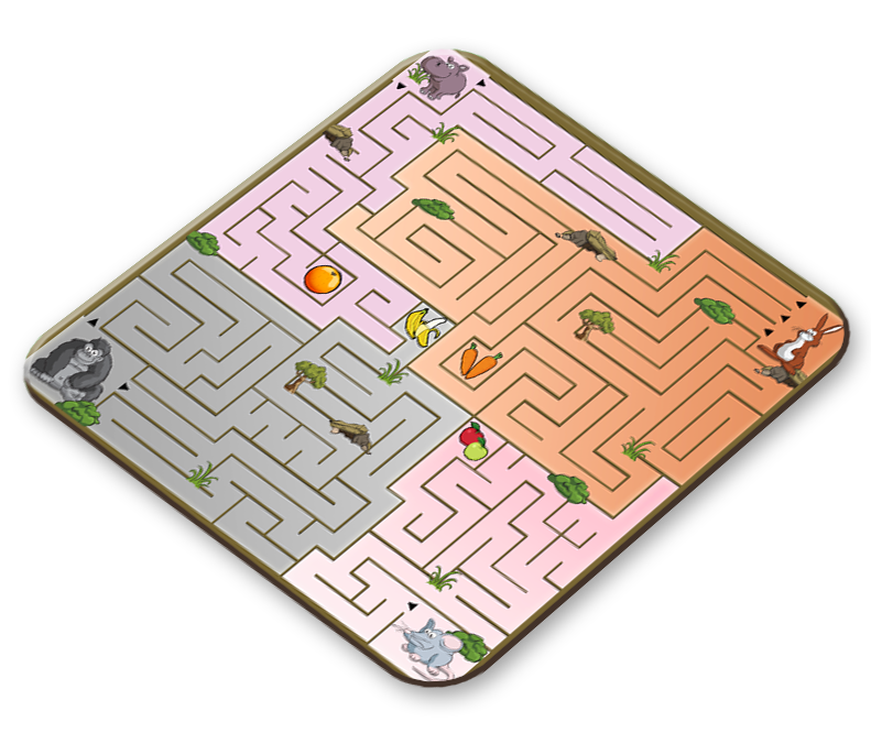 Animal Maze Placemat