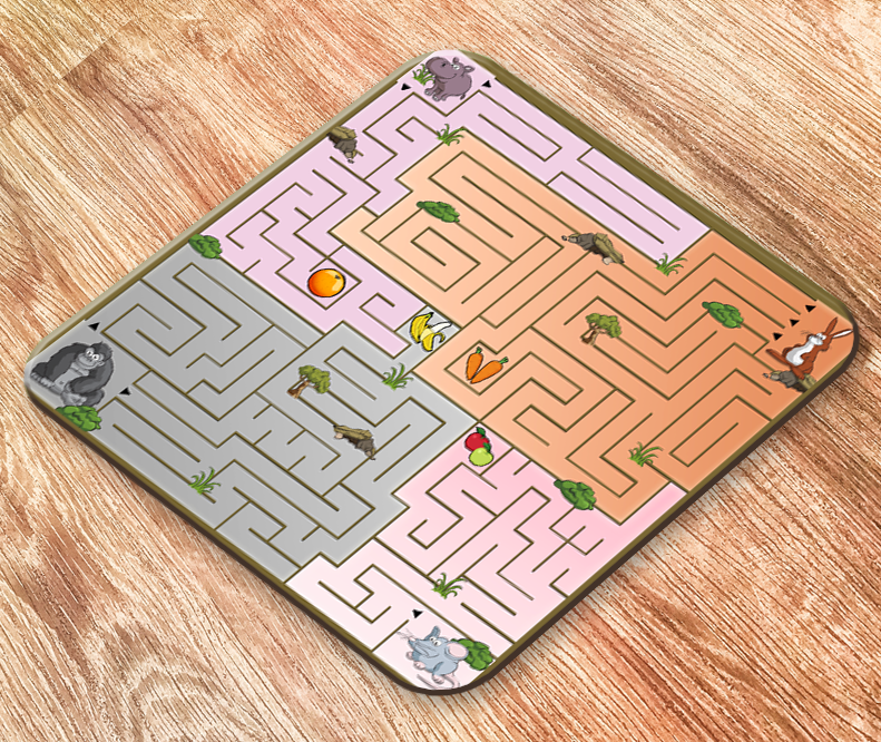 Animal Maze Placemat
