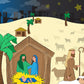 The Story of the Nativity Backdrop