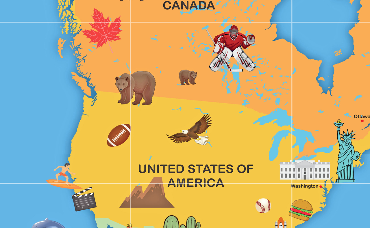 Our Amazing World Map Bee-Bot Mat