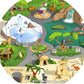 This bundle of a Tuff Tray and eight mats is perfect for individual or small group play. The trays enable children to add water, toys, sand, pebbles and leaves to create interesting small environments.  Included in this bundle is:      One Black Tray     Space Station Mat     Pirate Island Mat     Pirate Scene Mat     Building Site Mat     Rock Pool     Lost World     Underwater Scene     Alphabet Zoo