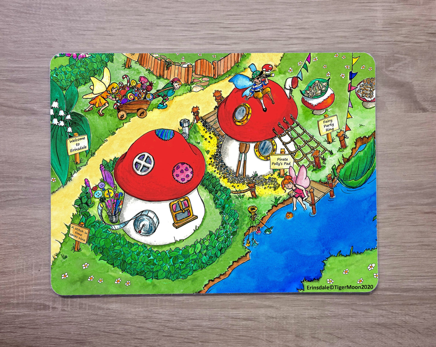 Erinsdale Set Of Four Personalised Placemats