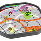 The Dragon Blaze Cave tuff tray insert mat, ideal for any children interested in fantasy and dragons, features a fire river, lava lagoon, hot coals pathway, dragons, magic crystals, dragon eggs. Ideal for creative play and to stir the imagination of mythical creatures.  Printed onto a high quality, durable vinyl material.  86cm x 86cm (approx )  Designed to fit in the Tuff Tray or the Tuff Spot.