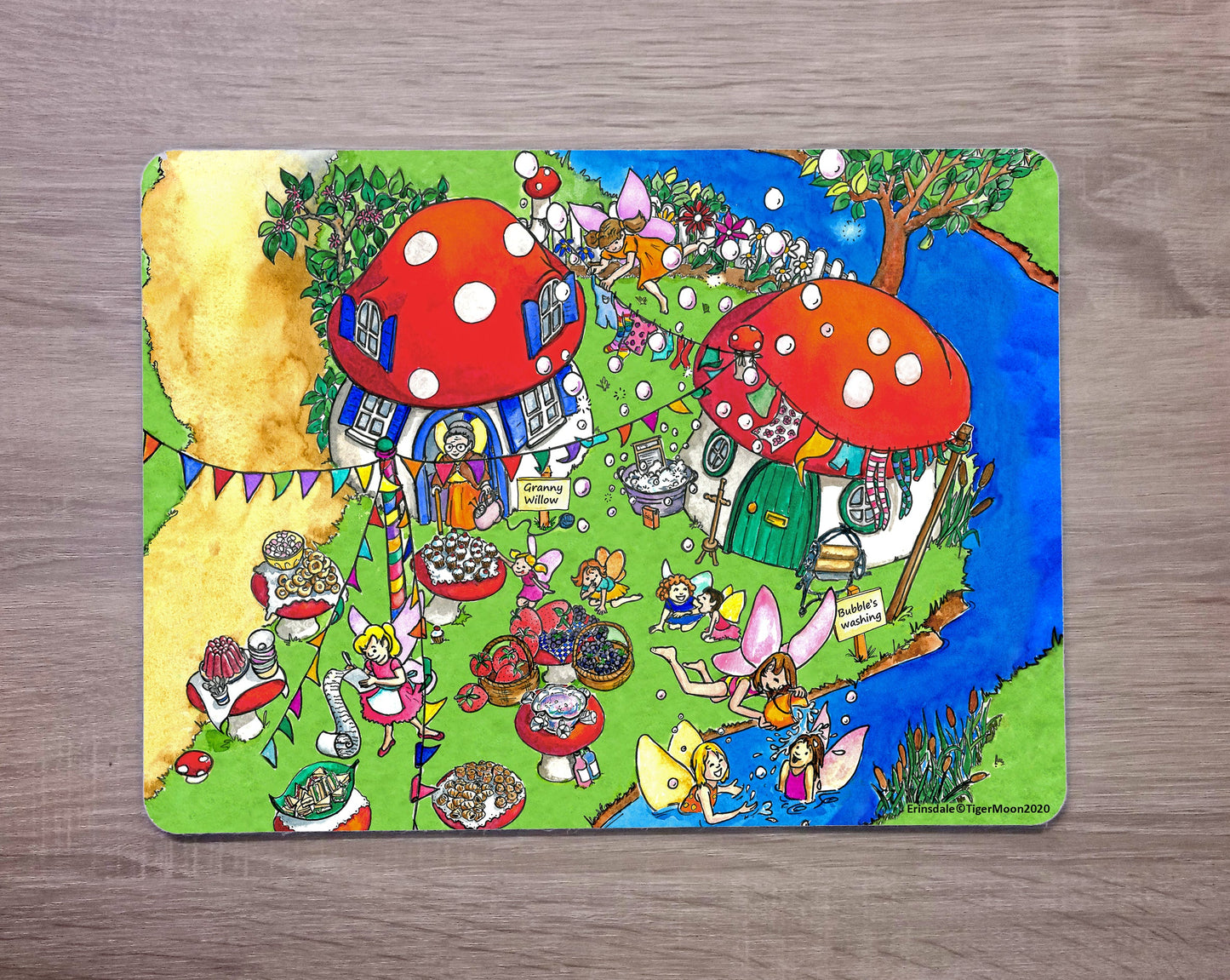 Erinsdale Set Of Four Personalised Placemats