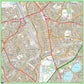 Postcode Centred Mounted Ordnance Survey Street Map - 1x1m Size - 3x3km Area
