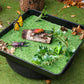 This artificial grass is ideal for use with our Tiger Play Tray. It's perfect for individual or small group play.       This insert mat is designed to perfectly fit in the Tiger Play Tray     Can be used with character or animal toys for imaginative play.     55cm x 55cm     Ideal for home use. Also great for small groups in classrooms.