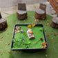 This artificial grass is ideal for use with our Tiger Play Tray. It's perfect for individual or small group play.       This insert mat is designed to perfectly fit in the Tiger Play Tray     Can be used with character or animal toys for imaginative play.     55cm x 55cm     Ideal for home use. Also great for small groups in classrooms.