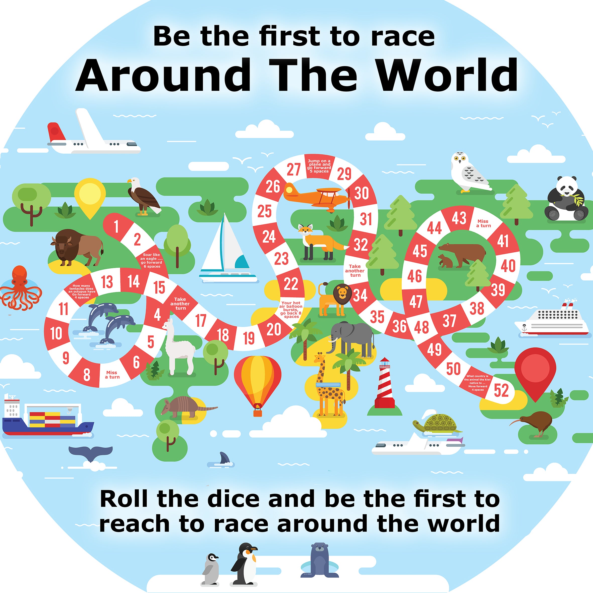 Tuff Inserts 'Race around the world' Game - Tuff Tray Insert – Tiger Town