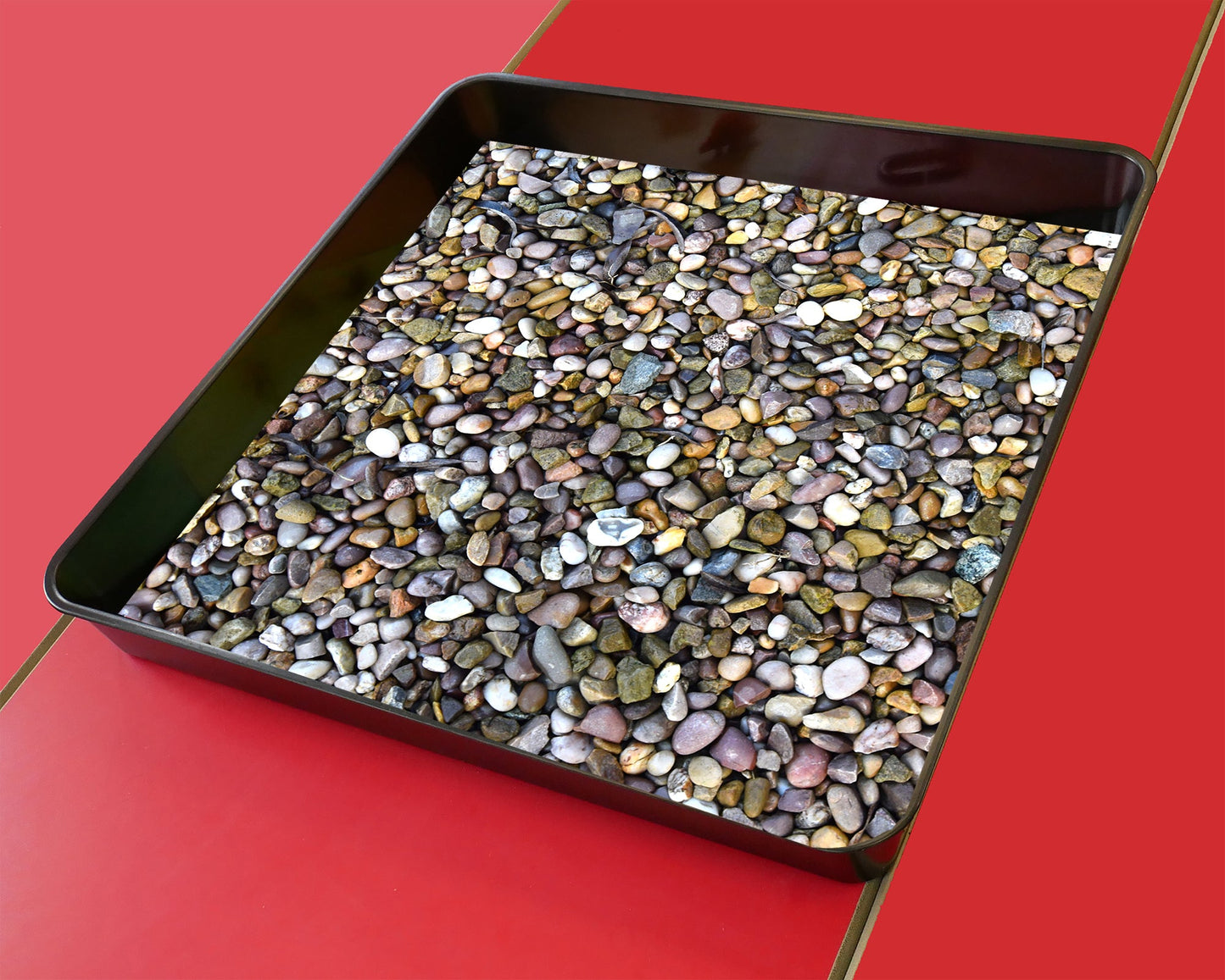This Gravel Mat is ideal for use with our Tiger Play Tray. It's perfect for individual or small group play.  A great alternative to a tuff tray.