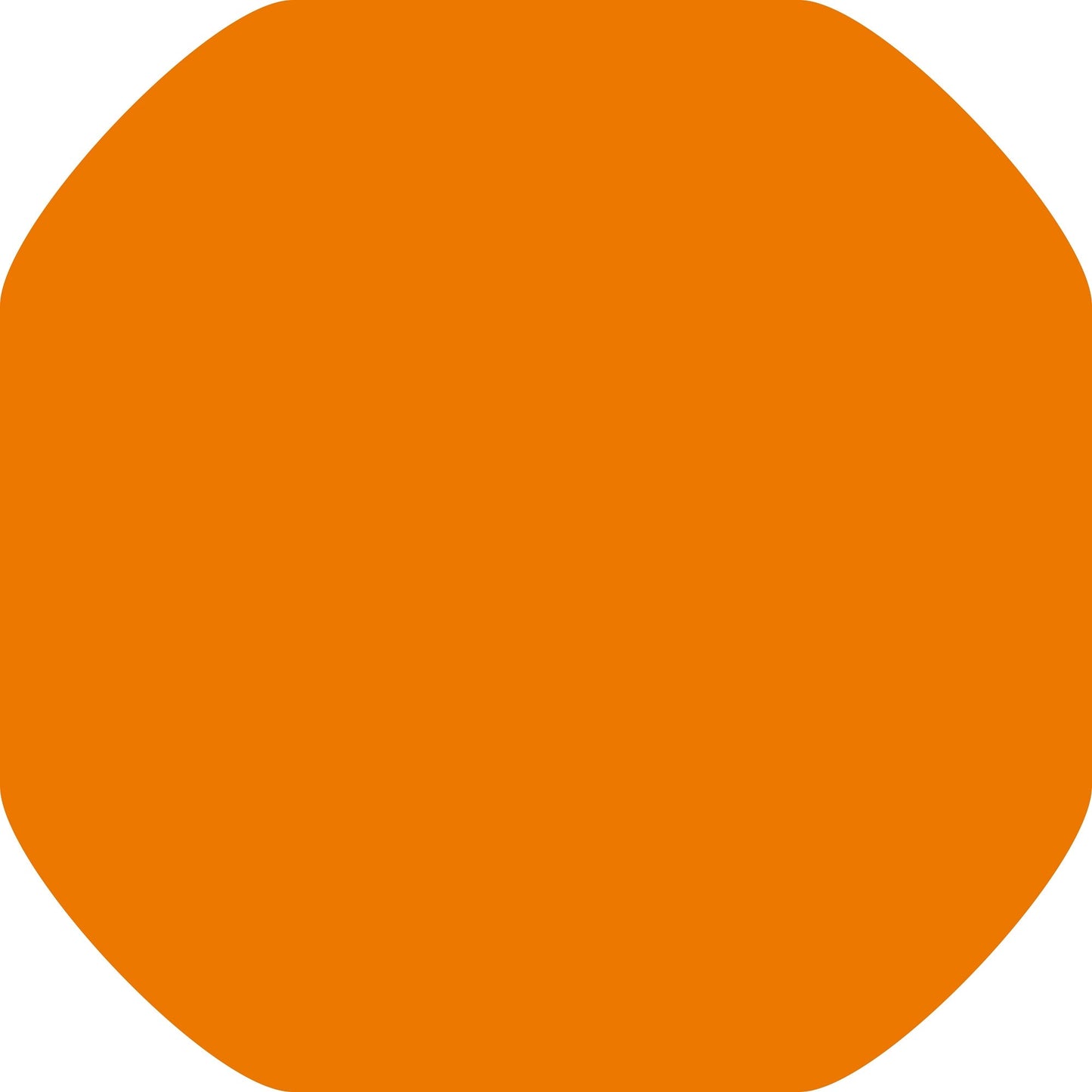 Plain orange mini tuff tray mat insert