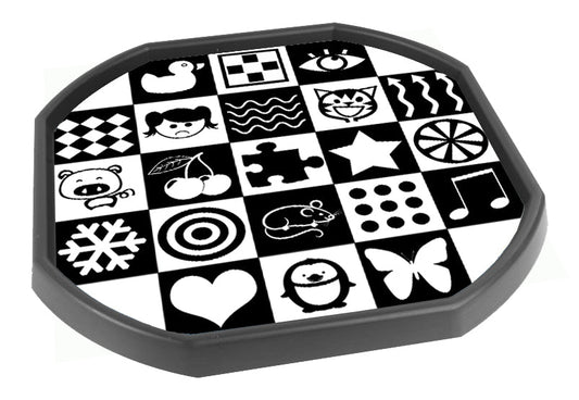 Black & White Sensory Tuff Tray Mat