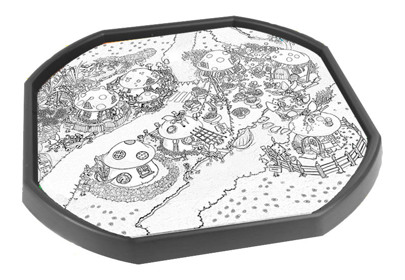 Erinsdale Fairy Village colour-in for the tuff tray or tuff spot