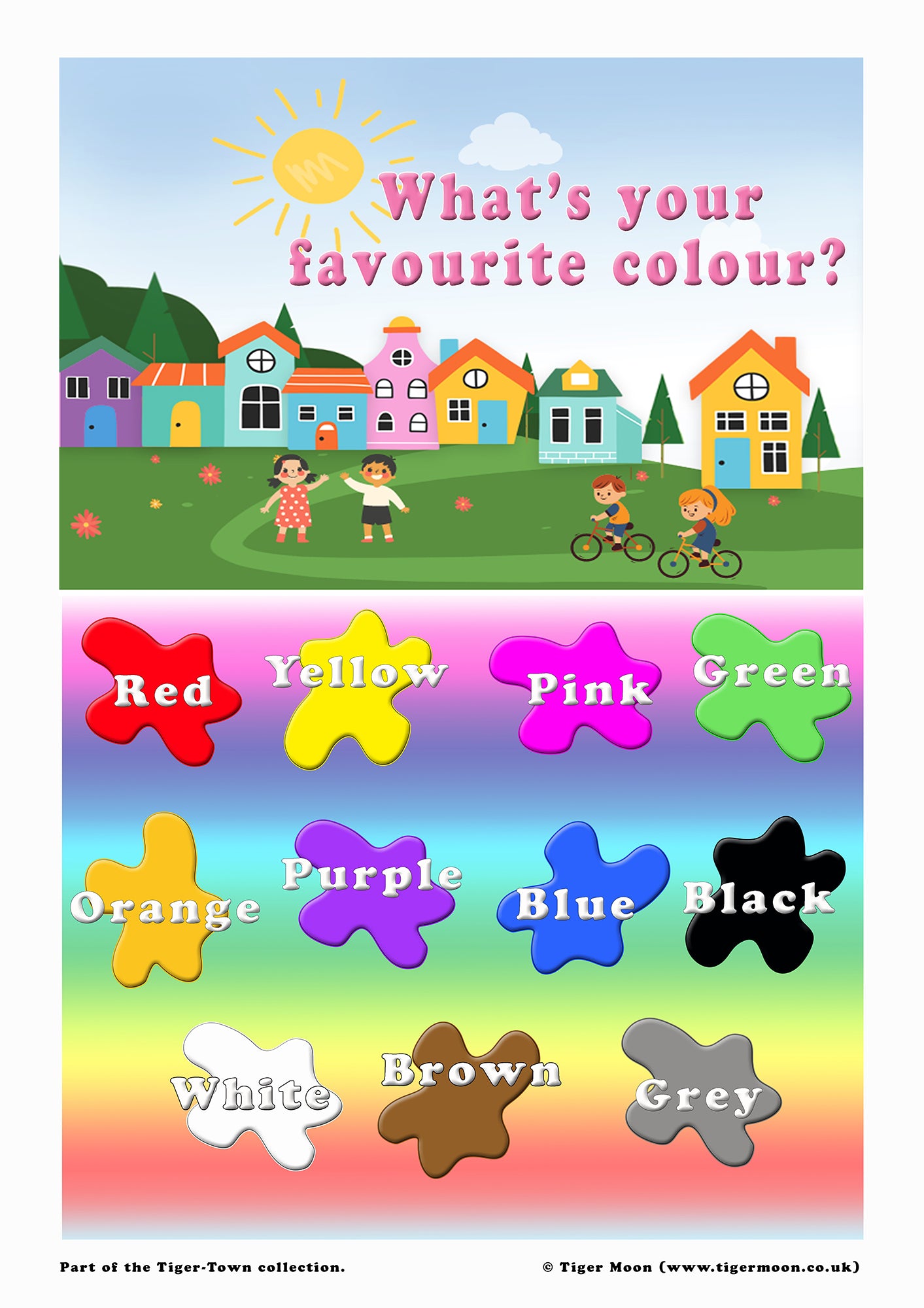Colours of the rainbow poster - A2