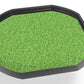 The Grass mat can fit in the Tuff Spot Tray and is ideal for individual or small group play. The trays enable children to add water, toys, sand, pebbles, and leaves to create interesting small environments.  Printed onto a high quality, durable vinyl material.  86cm x 86cm (approx )  Designed to fit in the Tuff Tray or the Tuff Spot.