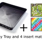 Tiger Play Tray and 4 Insert Mat Bundle - 59cm x 59cm
