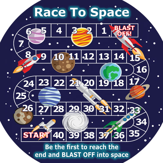 'Race To Space' Game - Tuff Tray Insert