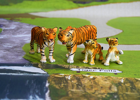 Safari mat with tigers