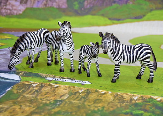 Safari mat with zebras
