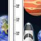 Space Themed Child's Height Chart 140x30cm - High Quality Waterproof PVC Banner