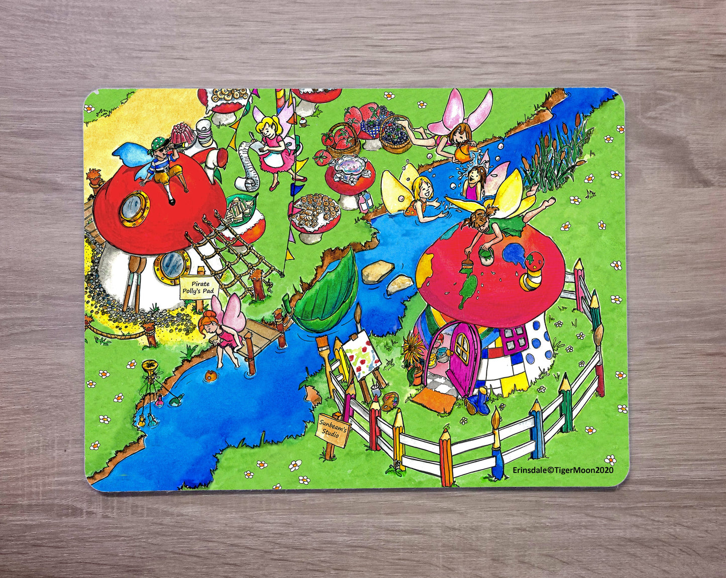 Erinsdale Set Of Four Personalised Placemats