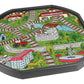 Train town and railway - Mini Tuff Tray Mat: 60cm x 60cm (approx)  Designed to fit in the Mini Tuff Tray..