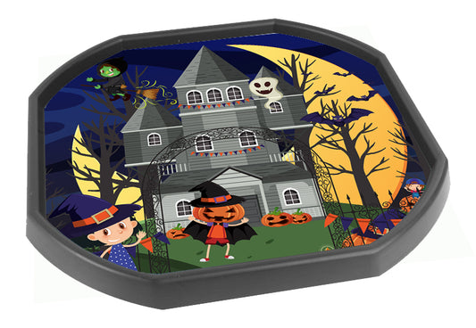 Halloween Haunted House Mini Tuff Tray Mat Insert