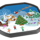 Our uniquely designed Christmas Scene Tuff Tray Mat is ideal for Xmas time and fostering the festive mood. Play creatively and imaginatively among log cabins, Christmas Trees, ice skaters, ice rink, a snowman, Santa and his reindeers.